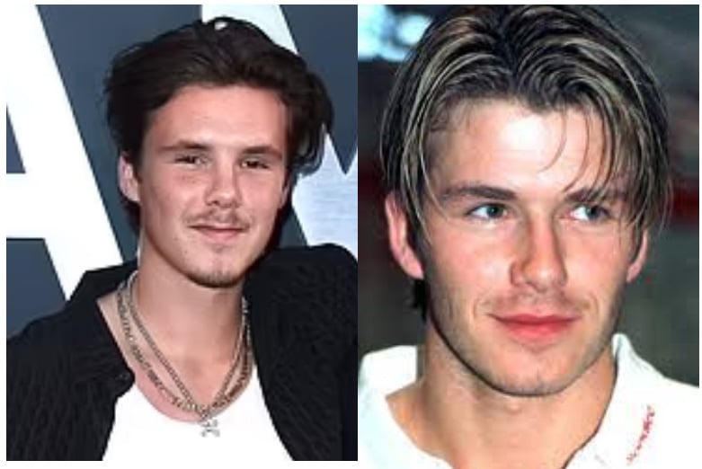 Cruz Beckham  and David Beckham