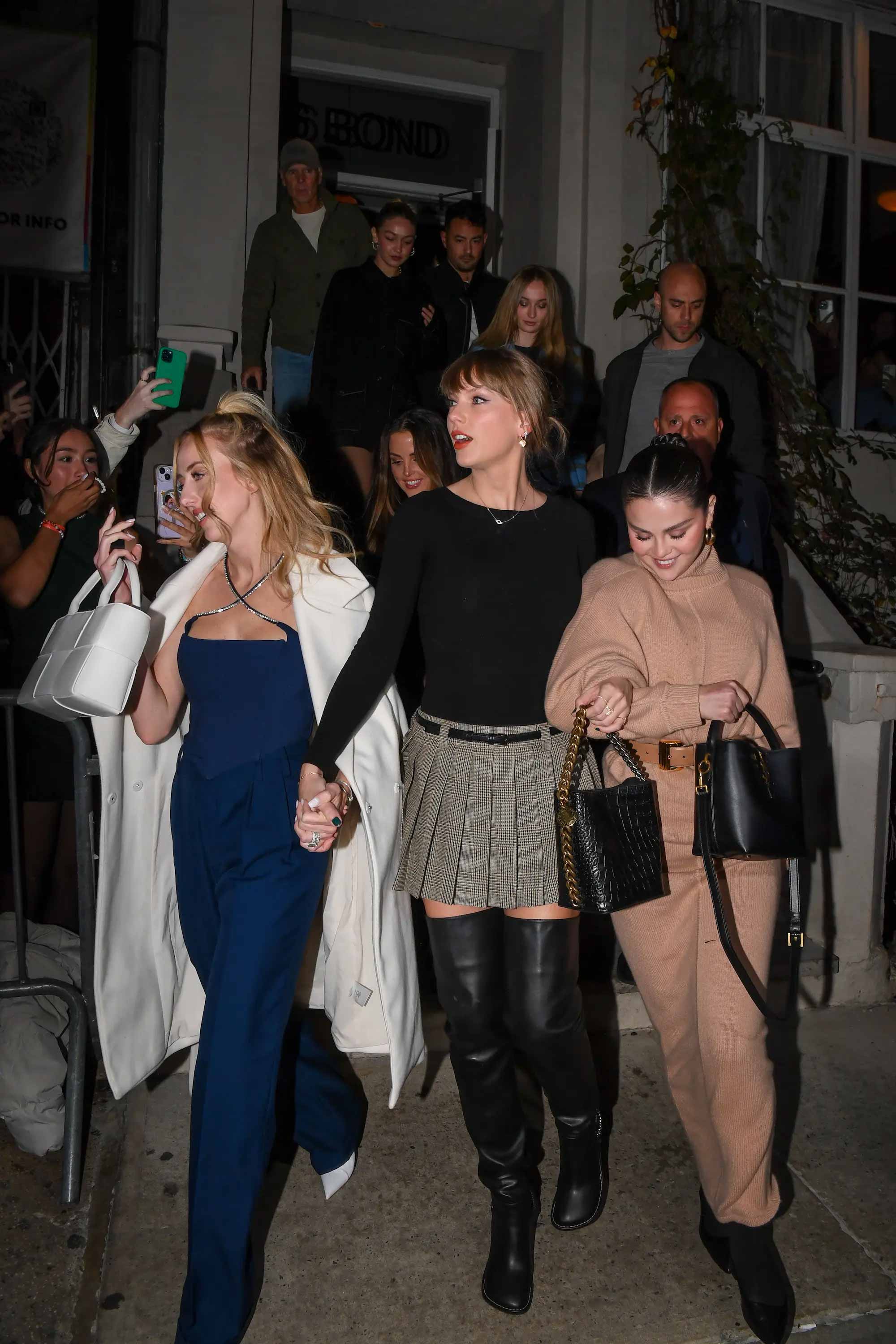Taylor Swift with Brittany Mahomes and Selena Gomez