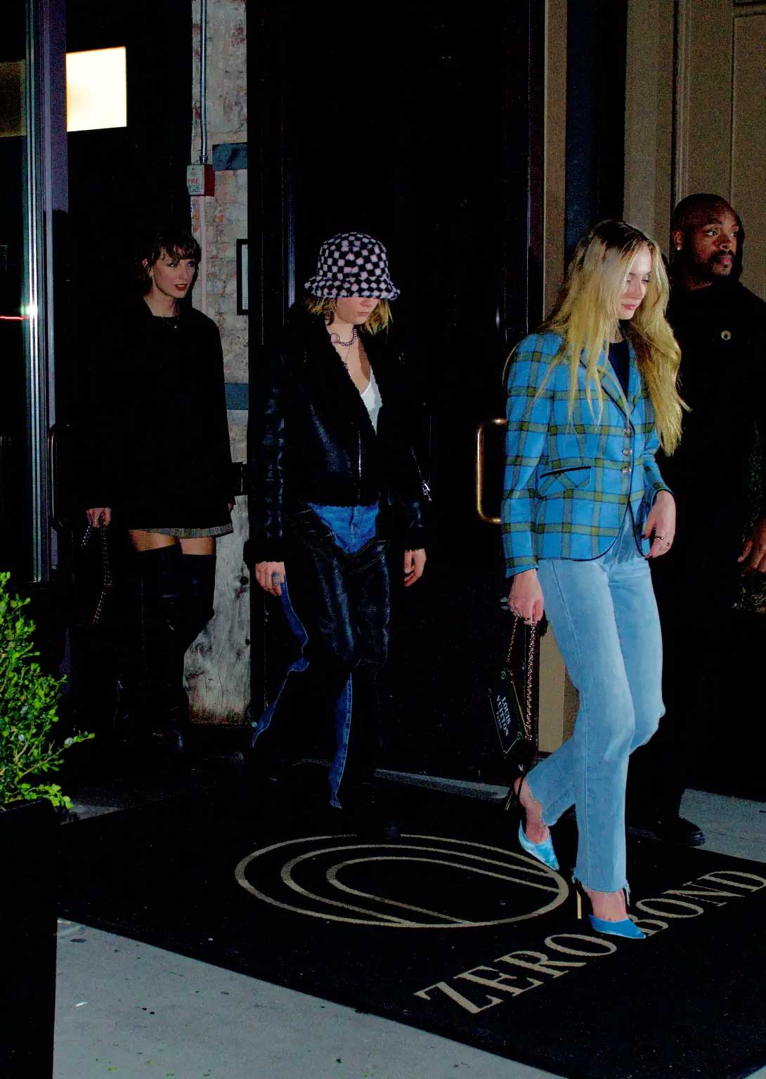 Sophie Turner joined the all girls night out in Blue