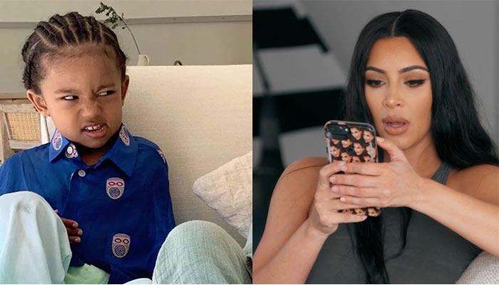 Kim Kardashians son takes a dig at her bad American Horror Story makeover