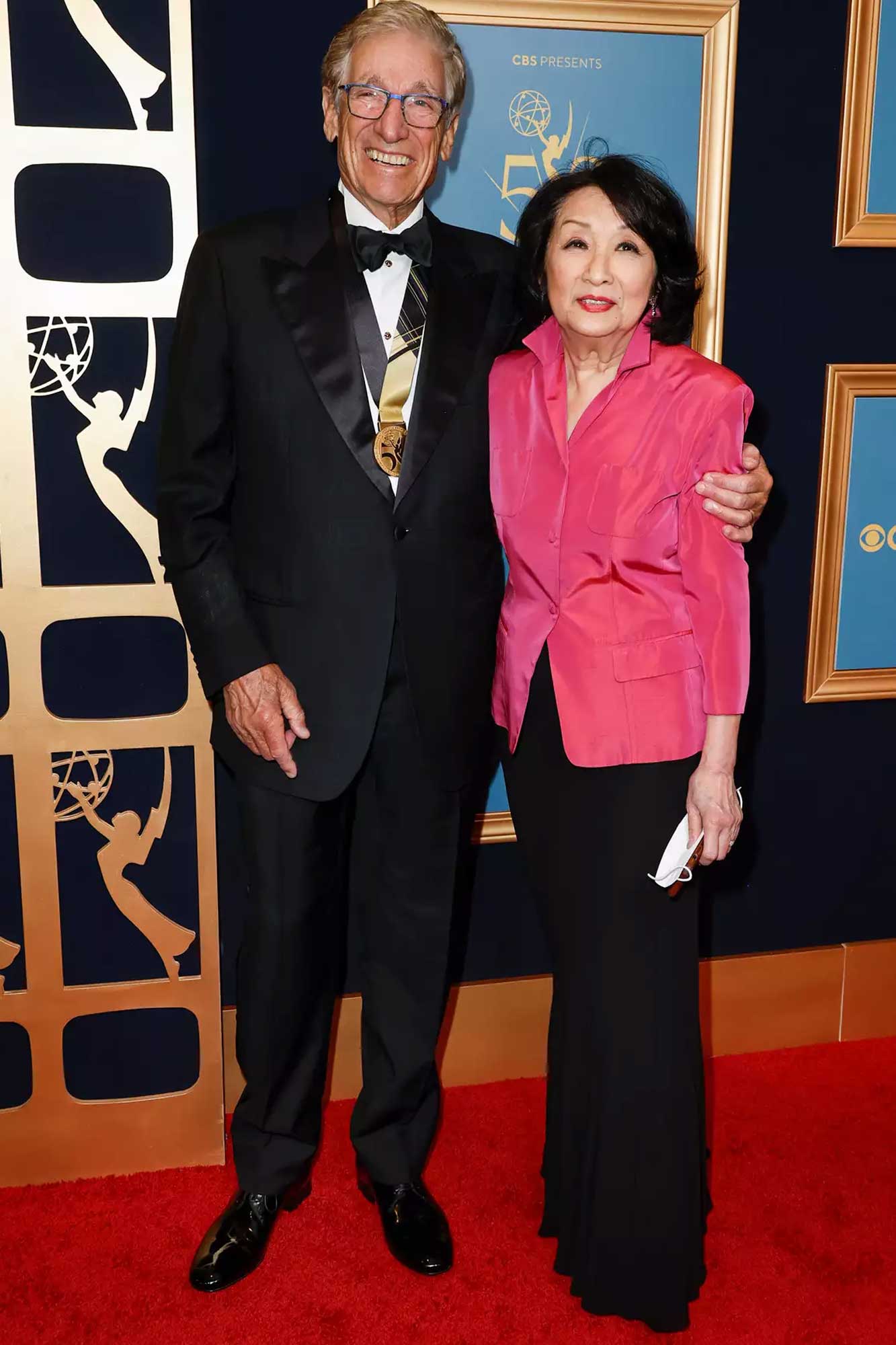 Maury Povich with his wife Connie Chung