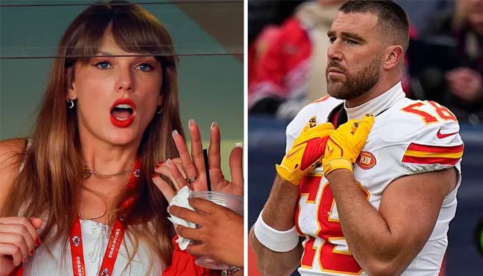 Taylor Swift attended Travis Kelces game on Monday in which the team fell short of six points to win