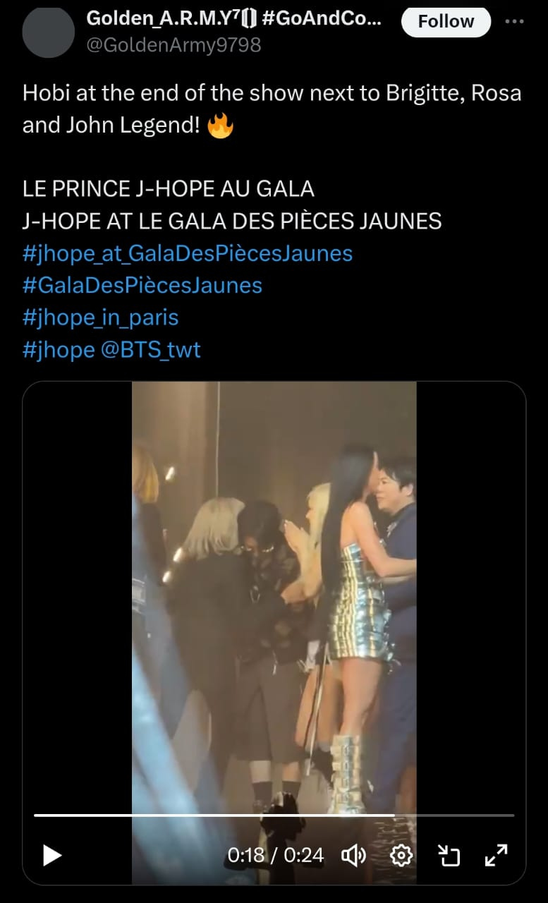 J-Hope’s interaction with French First Lady attracts backlash