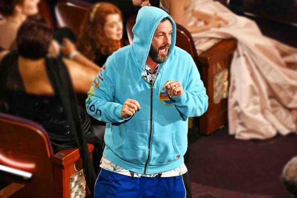 Conan O’Brien takes a jab at Adam Sandler’s laid-back look for Oscars 2025