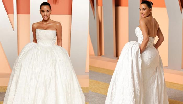 Kim Kardashian at the 2025 Vanity Fair Oscar Party