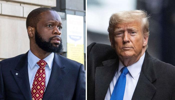 Pras Michel and Donald Trump