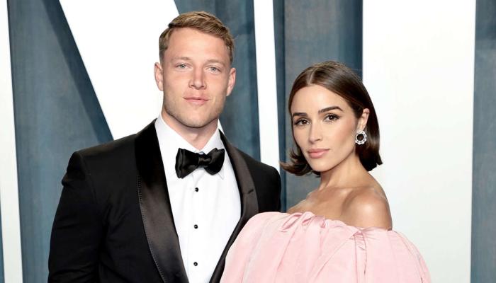 Christian McCaffrey and Olivia Culpo