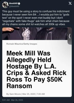 Meek Mill responds to Luce Cannon’s kidnapping allegations