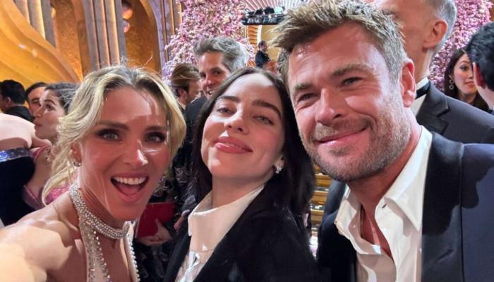 Chris Hemsworth admitted that he couldn’t resist capturing the moment with Billie Eilish