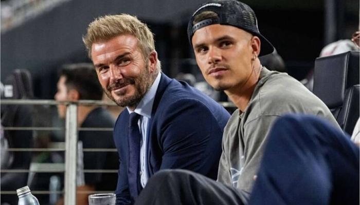 David Beckham, Romeo Beckham fuel speculation with identical poses
