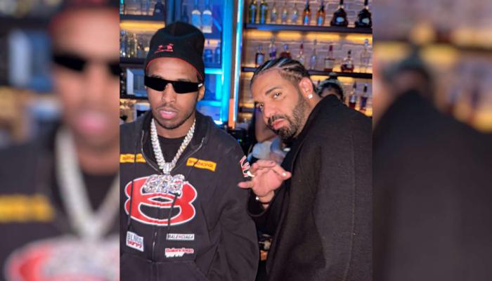 Both rappers were boozed up in Toronto