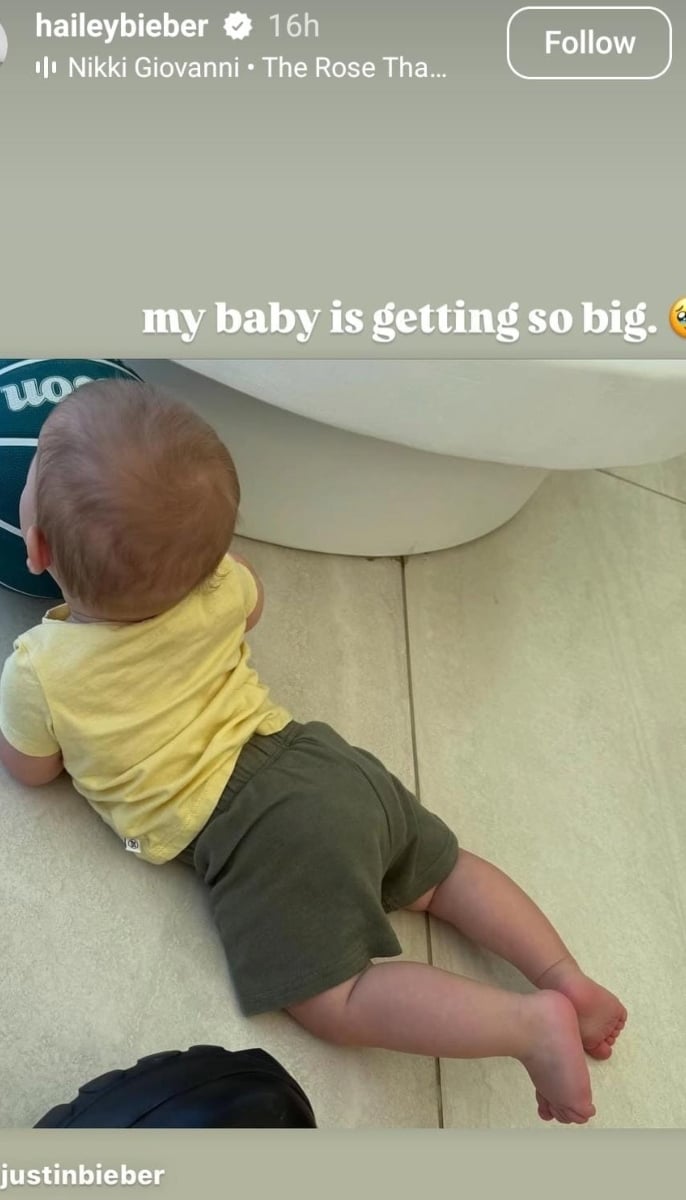 Justin Bieber shares adorable photo of baby Jack Blues