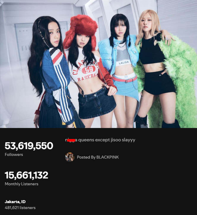 BLACKPINK Spotify account hacked