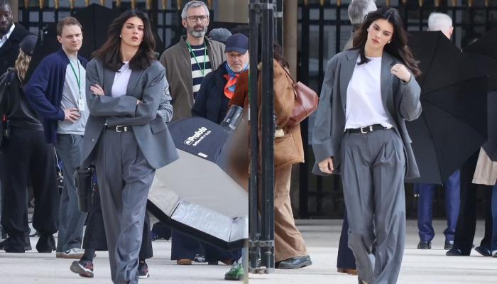 Kendall Jenner steps out in Paris for L’Oreal ad shoot