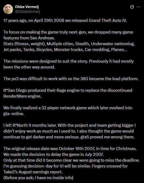 Rockstar developer claims ‘GTA 6’ will be released without second trailer