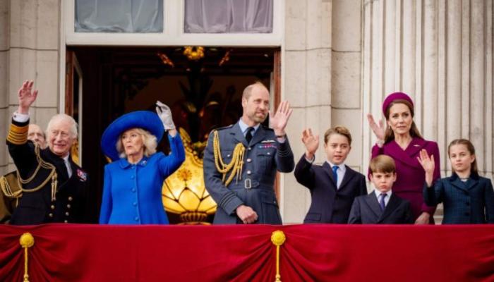 King Charles, Queen Camilla, Prince William, and Princess Kate, appeared collected, and cheerful