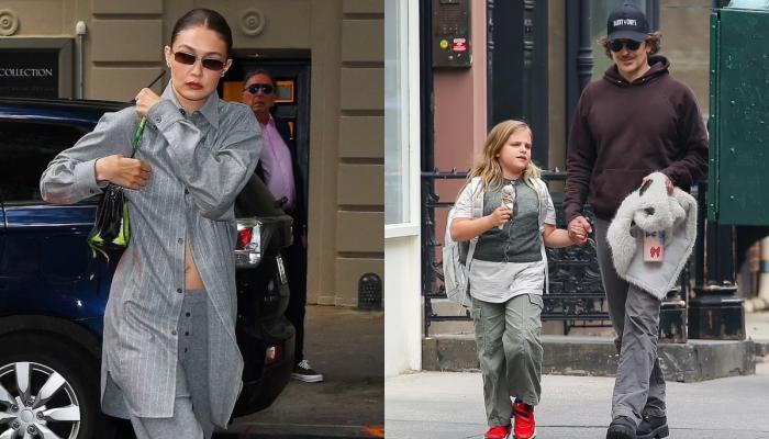 Gigi Hadid turns heads solo as Bradley Cooper steps out with daughter Lea