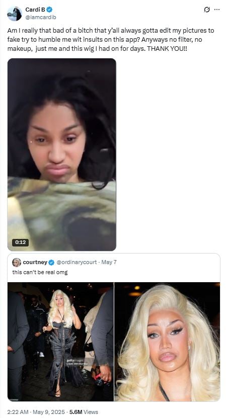 Cardi B fires back at haters but ends up getting roasted herself