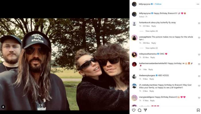 Billy Ray Cyrus takes a break from Elizabeth Hurley