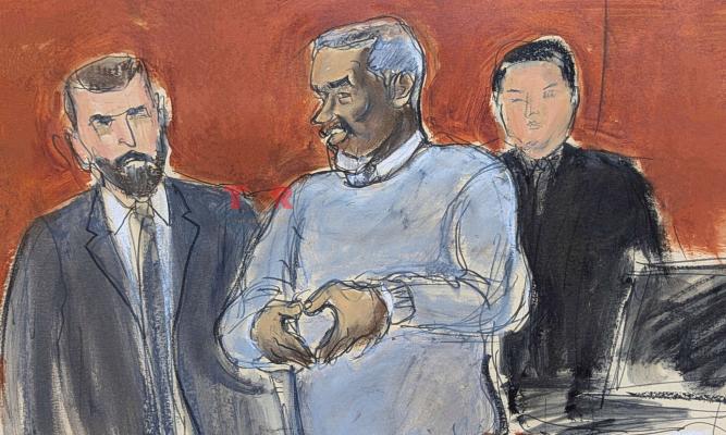 Fans mock Diddy’s awkward courtroom sketch