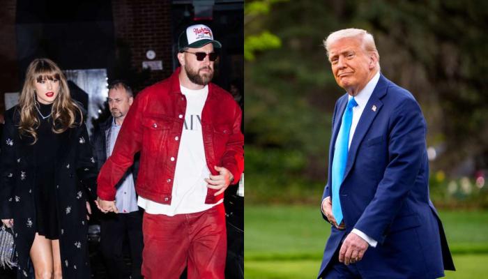 Travis Kelce comes to Taylor Swift’s defense after Donald Trump comment