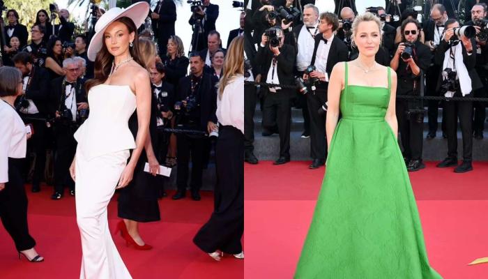 Michelle Keegan stuns at Cannes in corset dress