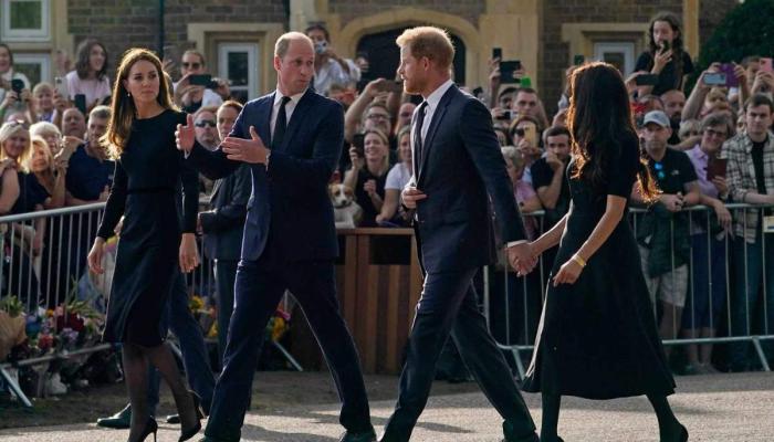 A now-viral moment from the outing shows Meghan exchanging eye contact with Kate before taking two cautious steps back