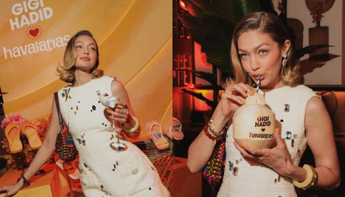 Gigi Hadid makes a stylish splash at Havaianas launch in New York