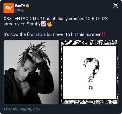 XXXTentacions album breaks insane record 7 years after his death