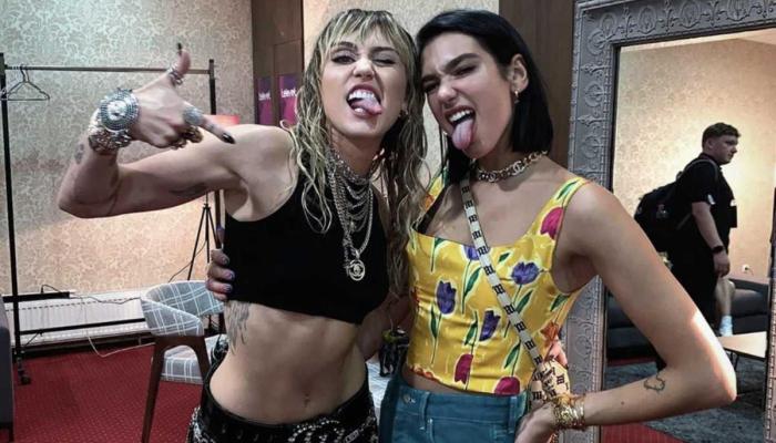 Miley Cyrus reignites rumoured feud with Dua Lipa