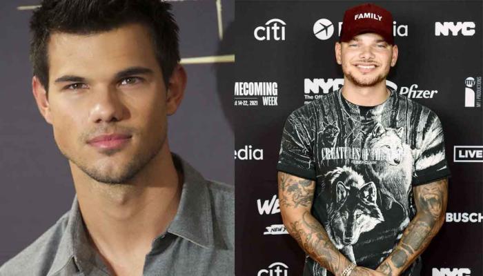 Taylor Lautner joined by singer Kane Brown for ‘The Token Groomsman’