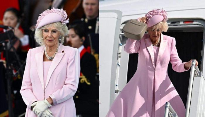 Queen Camilla wore the exact same dress she wore to Harry and Meghan’s royal wedding