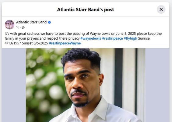 R&B legend Wayne Lewis passes away