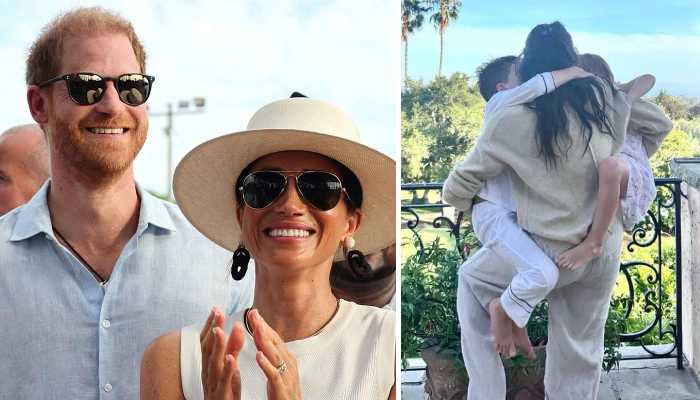The Sussexes, including Lilibets older brother Prince Archie, were all smiles for the weekend trip