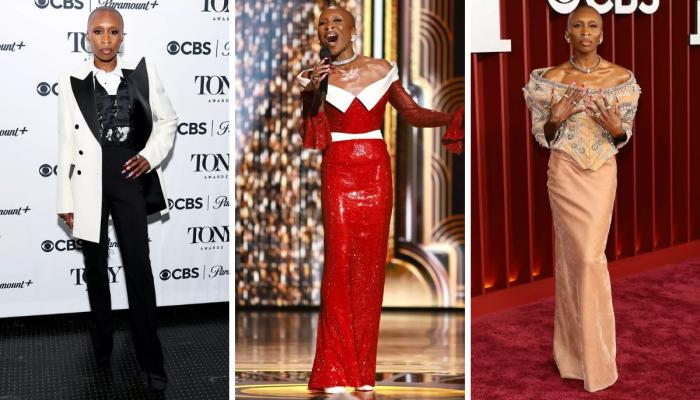 10 outfits Cynthia Erivo wore to host 2025 Tony Awards