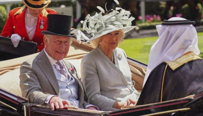 All eyes on King Charles as he leads royal procession at Ascot with VIP guests
