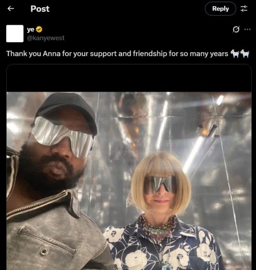 Kanye West settles feud with Anna Wintour after bitter fallout