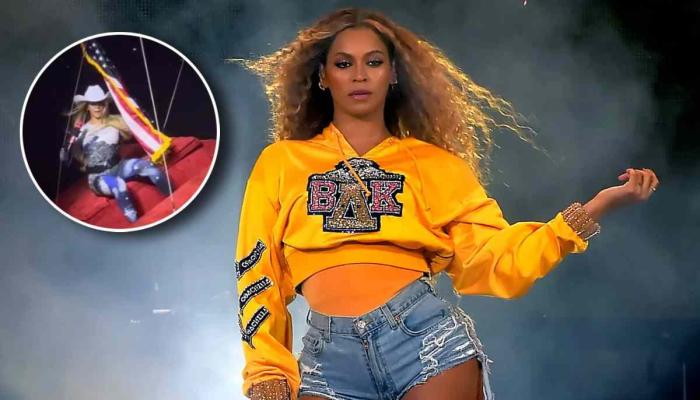 Beyonce terrified after hanging car freezes mid air