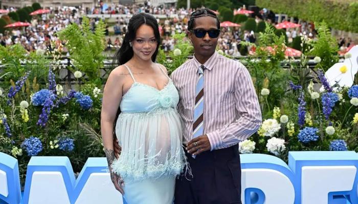 ASAP Rocky drops hint about third child gender at Smurfs premiere