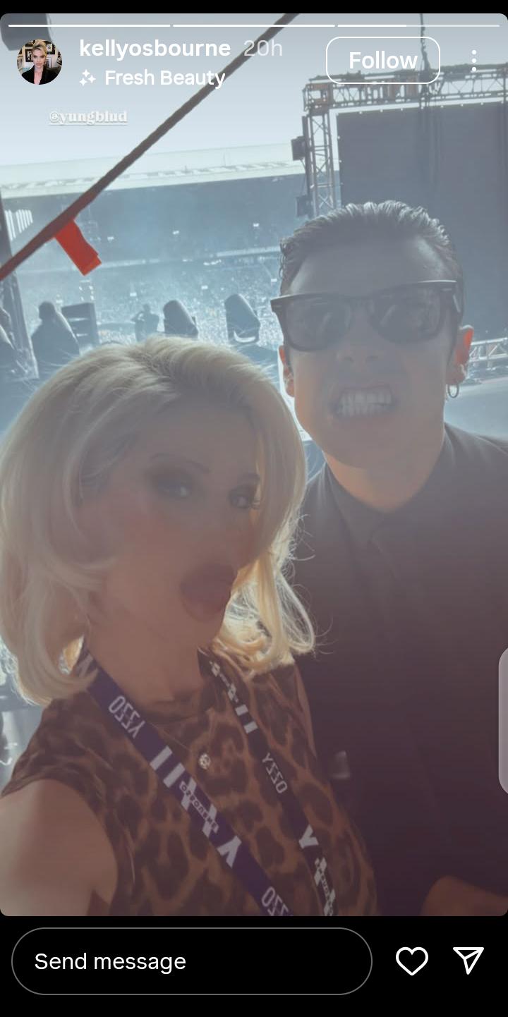 Kelly Osbourne joins dad Ozzy Osbourne at Black Sabbaths final show