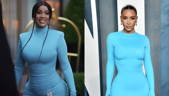 Cardi B debuts dramatic blue look amid Paris trip