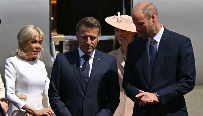 Kate and Williams awkward placement during Macrons visit sparks outrage