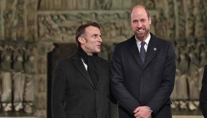The moment between Macron and William offered a lighthearted glimpse into the otherwise formal welcome ceremony held at Windsor Castle