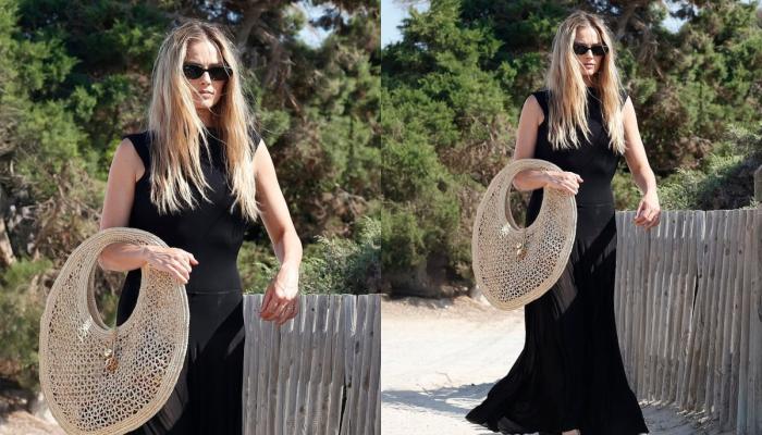 Margot Robbie steps out in Ibiza with a raffia tote sparking a trend