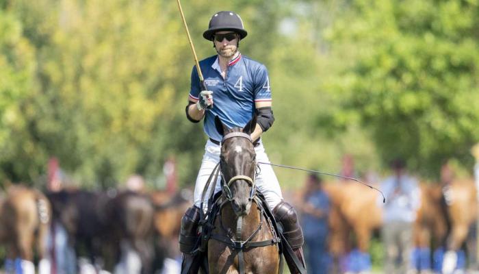 Prince William stuns at polo match without Kate Middleton by his side