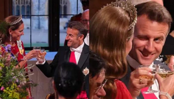 Hidden meaning revealed behind Macrons flirty gesture towards Kate Middleton