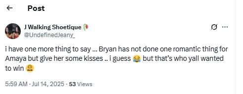 Latino love: Amaya & Bryans big win divide fans