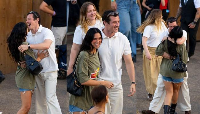 Dua Lipa and fiancé Callum Turner can’t resist PDA at Music Festival