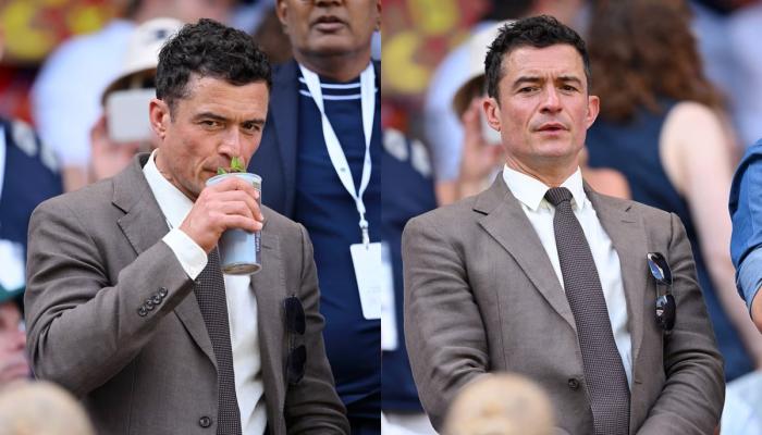 Orlando Bloom spotted at Wimbledon after wild Oasis night in Manchester