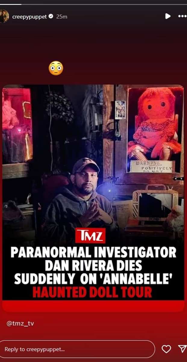‘Annabelle’ director James Wan comments on sudden death of doll handler